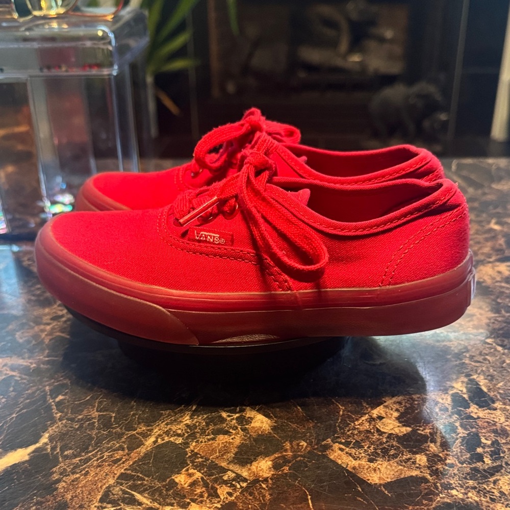 Vans Old School Kids Translucent Red  Monochrome Sneakers - Size 1